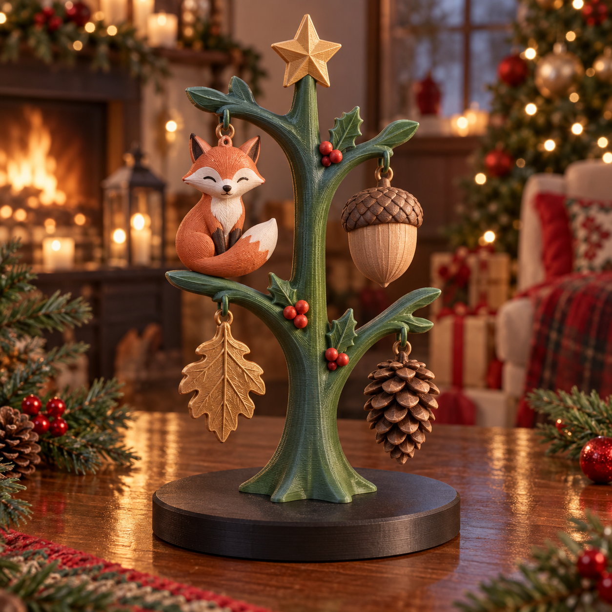 Árbol de los Adornos del Bosque 3D
