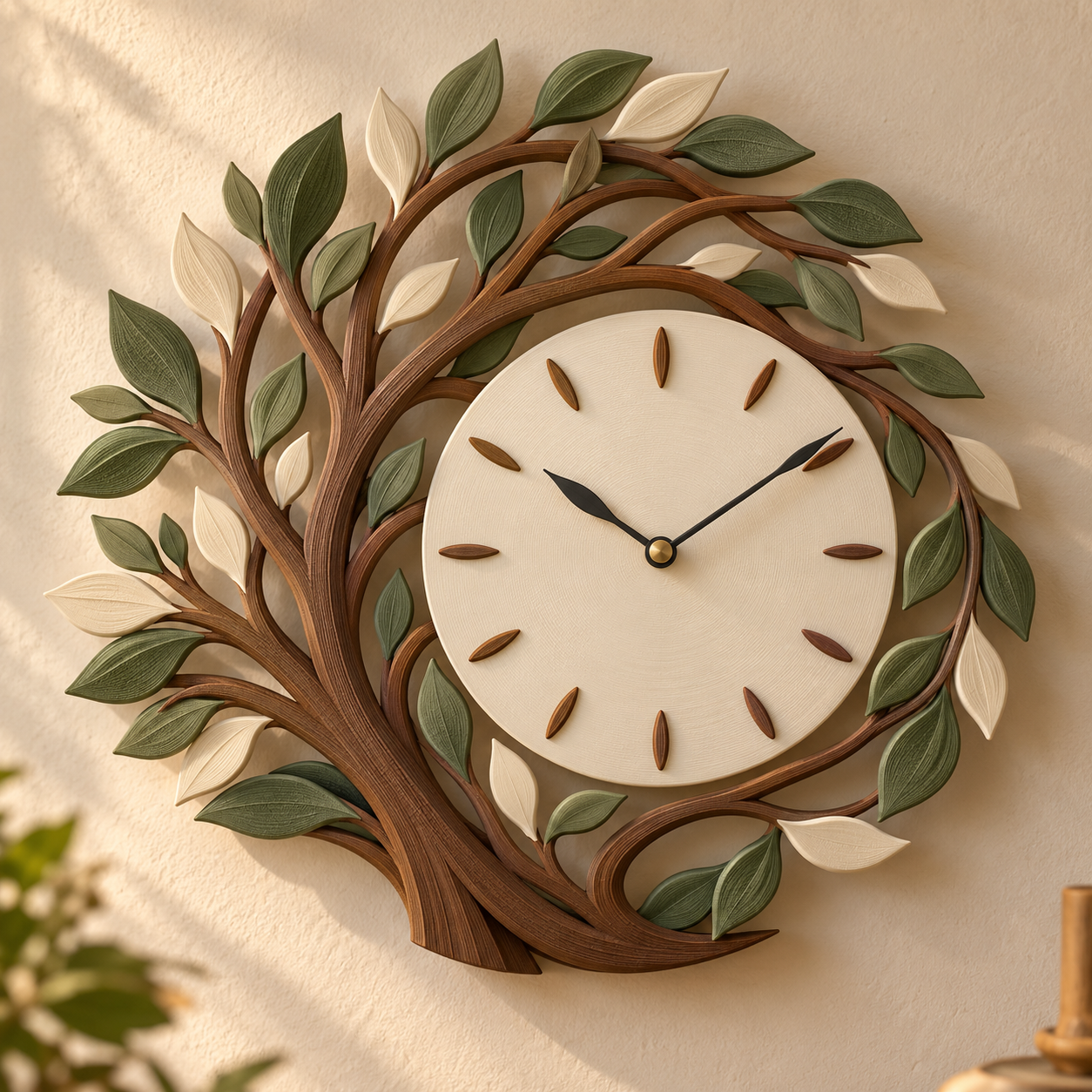 Reloj de Pared Tiempo entre Ramas 3D