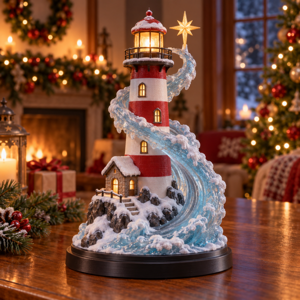 Faro de Nochebuena Luminoso 3D