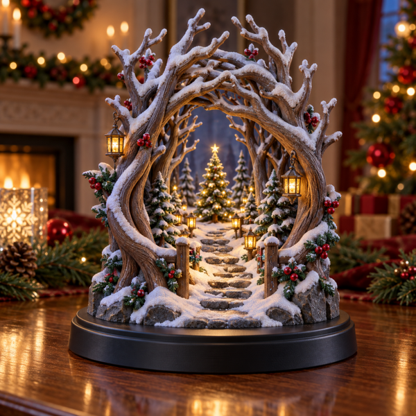 Portal del Bosque Navideño Luminoso 3D