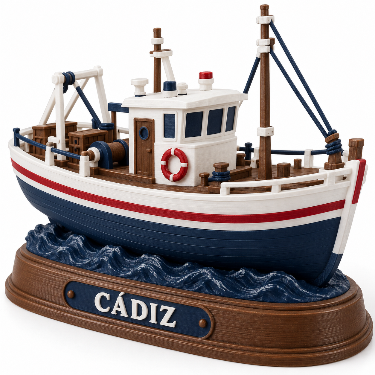 Barco Pesquero 3D Personalizado