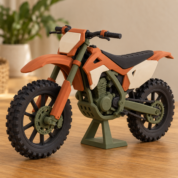 Moto de Campo Sendero 3D Personalizado