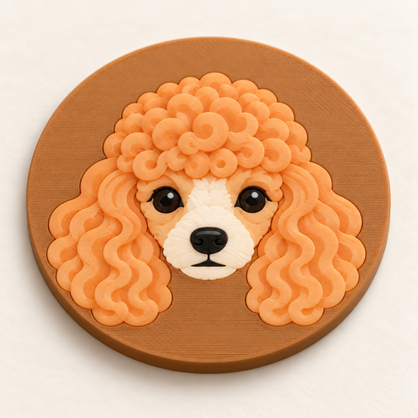 Posavasos Caniche toy 3D
