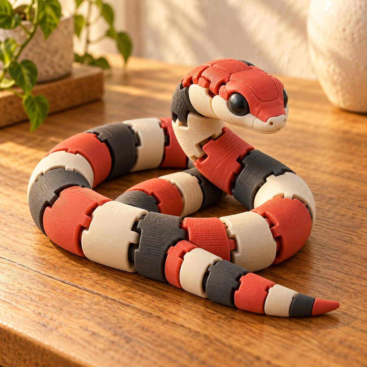 Serpiente Coral Articulada 3D
