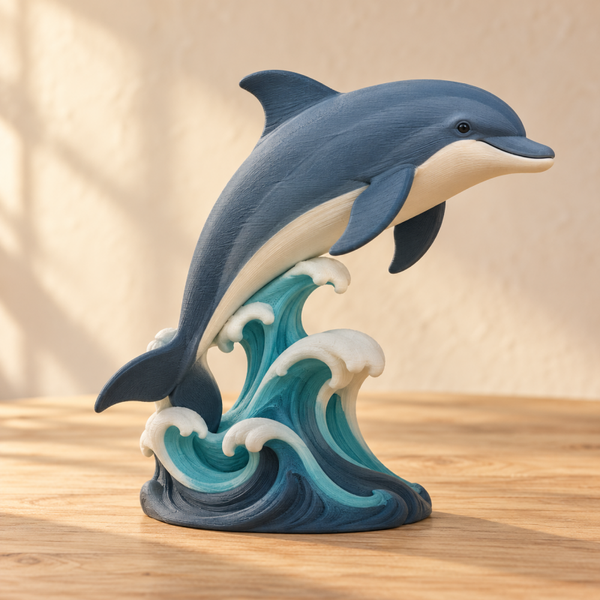 Figura 3D Delfín de la Bahía