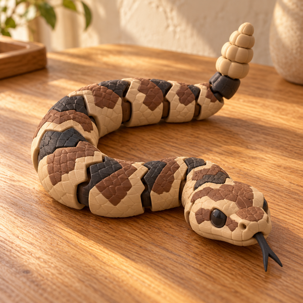Serpiente del Desierto Articulada 3D
