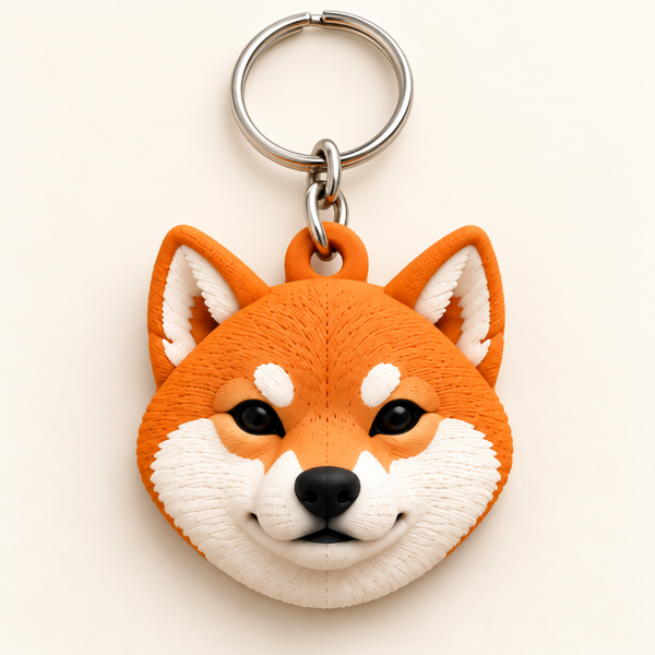 Llavero Shiba inu 3D