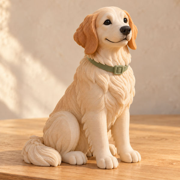 Figura 3D Perro Compañero