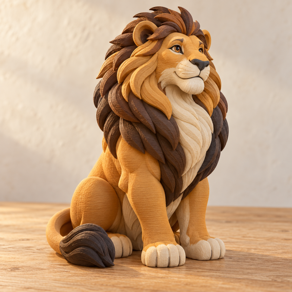 Figura 3D León de la Llanura