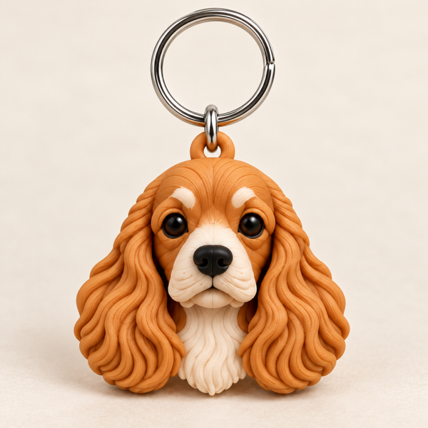 Llavero Cocker spaniel 3D