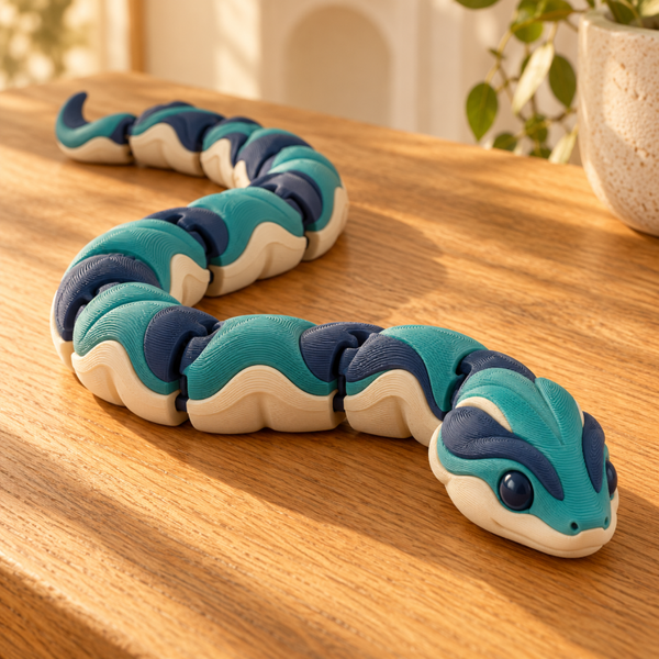 Serpiente del Río Articulada 3D