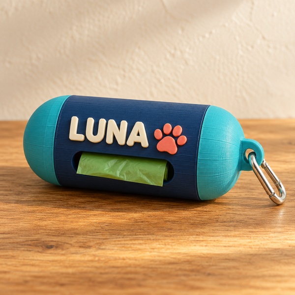 Portarrollos de bolsas personalizado para perro