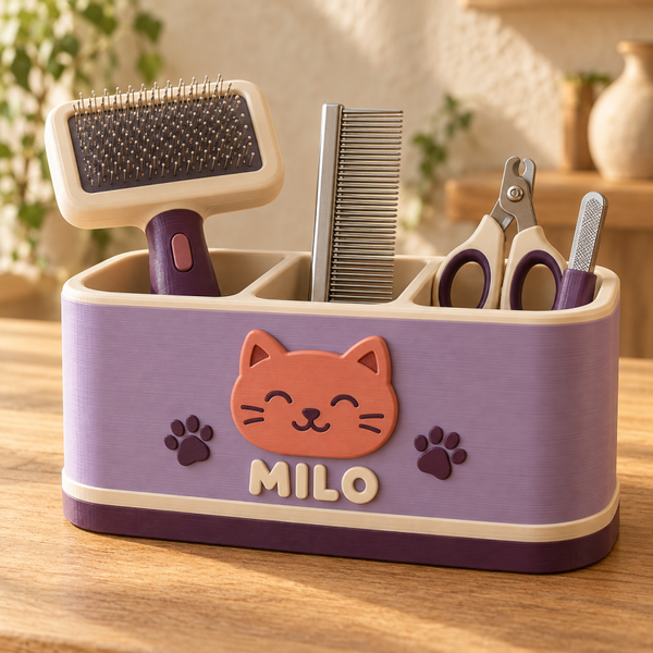 Organizador personalizado de accesorios para gato