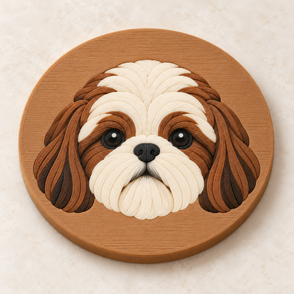Posavasos Shih Tzu 3D