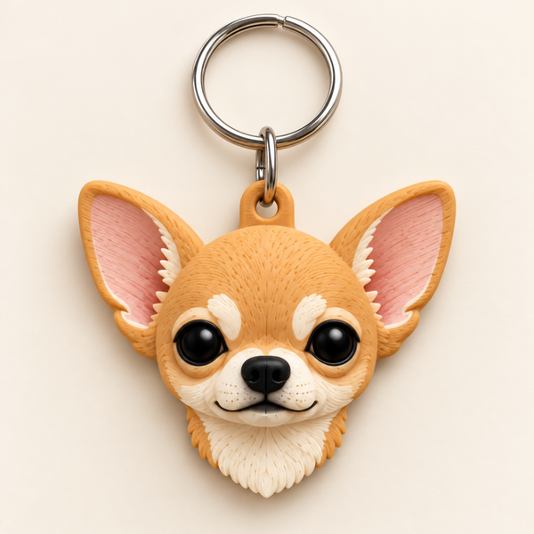 Llavero Chihuahua 3D