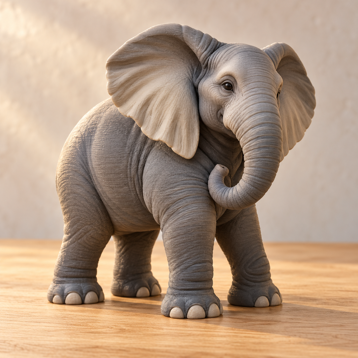 Figura 3D Elefante de la Sabana