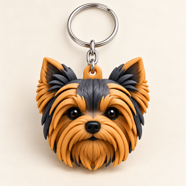 Llavero Yorkshire terrier 3D