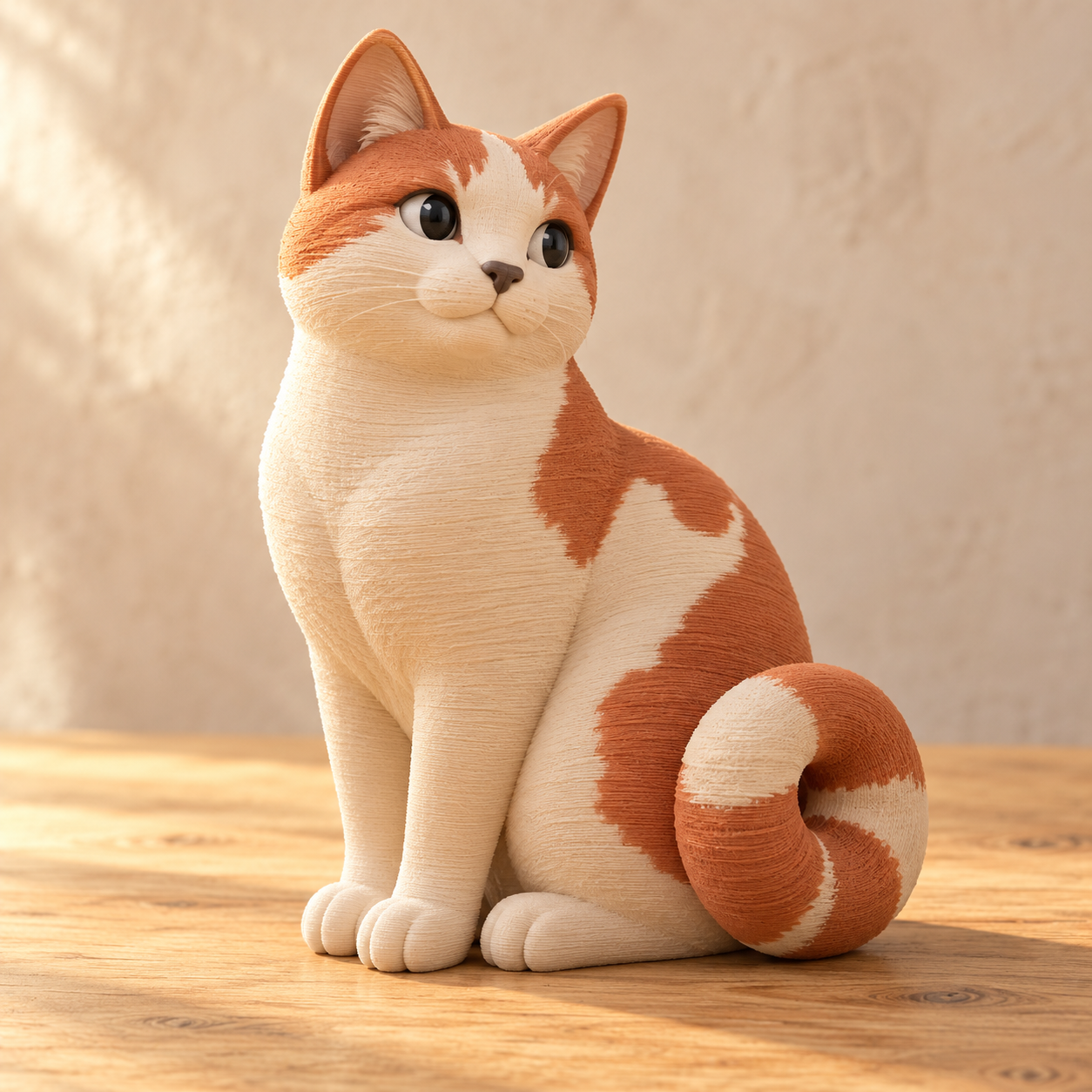 Figura 3D Gato Sereno