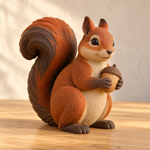 Figura 3D Ardilla del Avellano