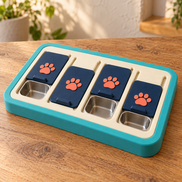 Juego interactivo para perro — Tapas deslizantes