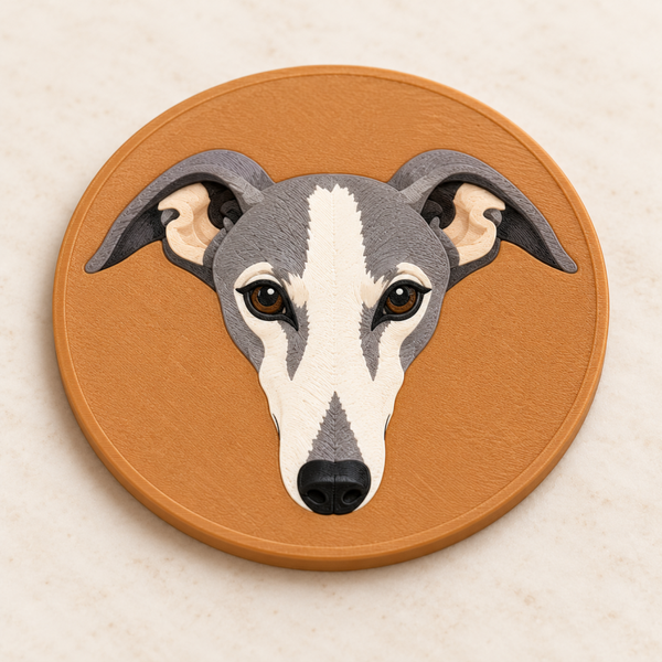 Posavasos Galgo español 3D