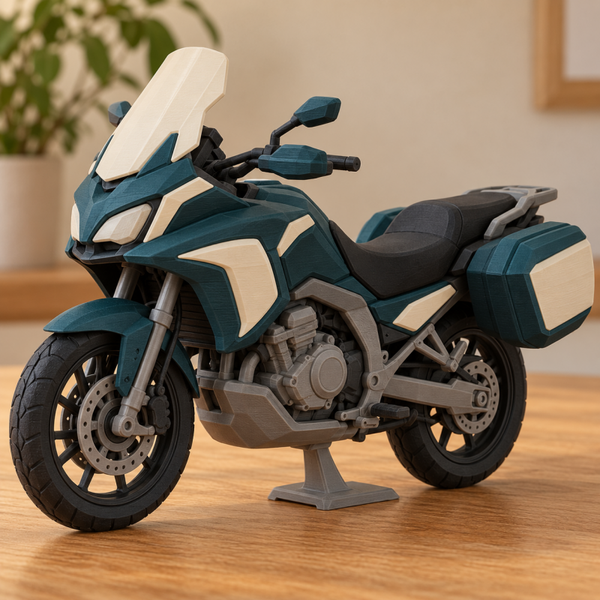 Moto de Carretera Gran Ruta 3D Personalizado