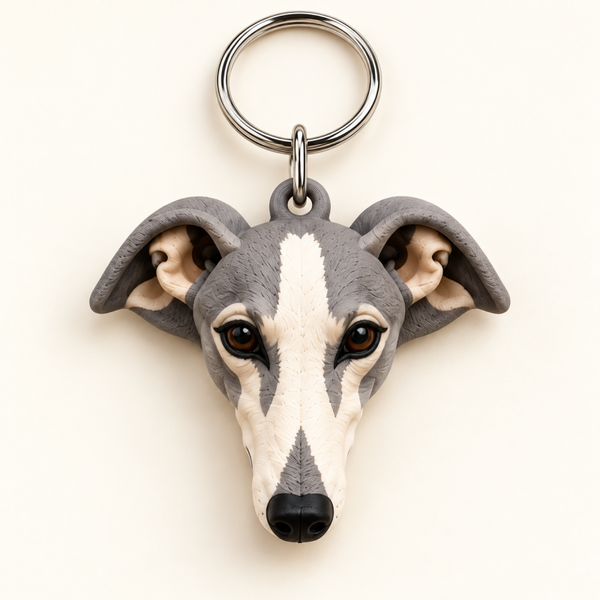 Llavero Galgo español 3D
