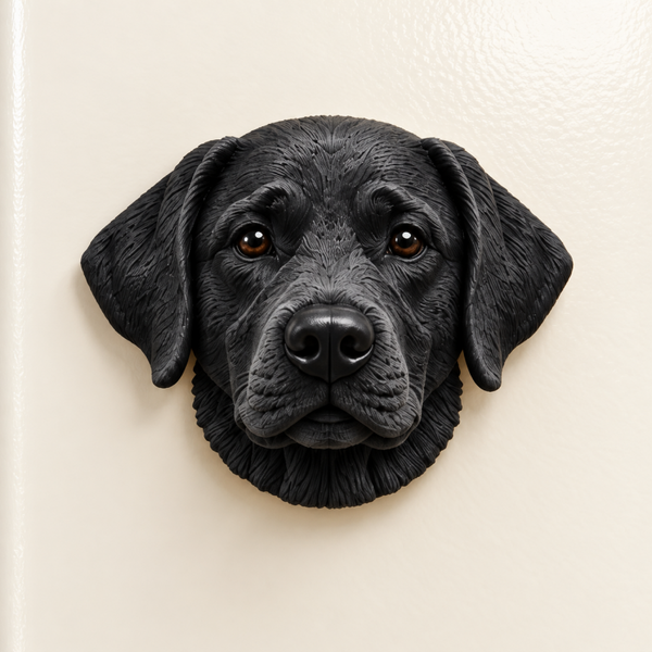 Imán Labrador 3D – Nombre opcional