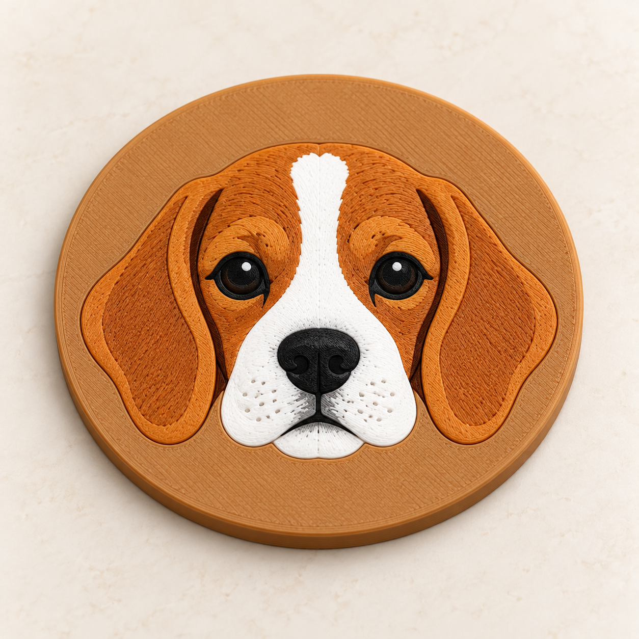 Posavasos Beagle 3D