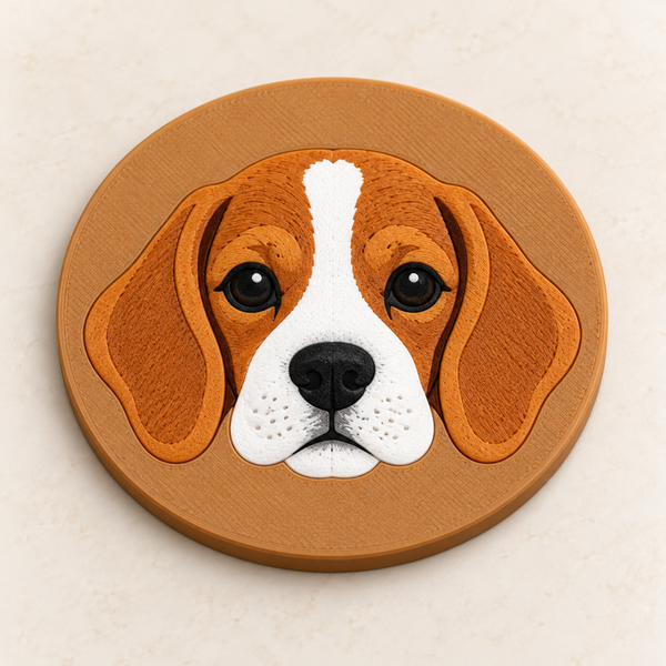 Posavasos Beagle 3D