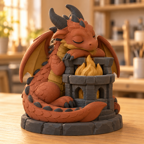Figura 3D Dragón de las Brasas
