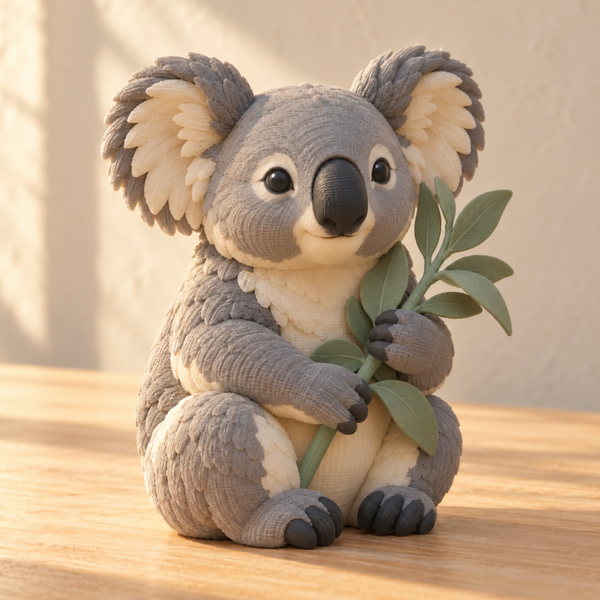 Figura 3D Koala del Eucalipto