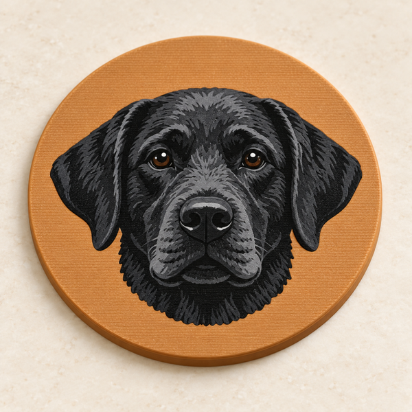 Posavasos Labrador 3D
