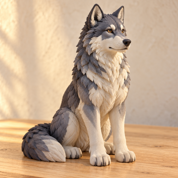 Figura 3D Lobo de la Sierra