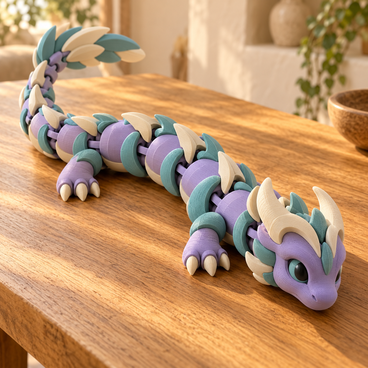 Dragón de la Aurora Articulado 3D