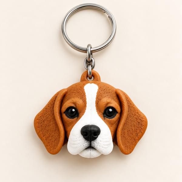 Llavero Beagle 3D