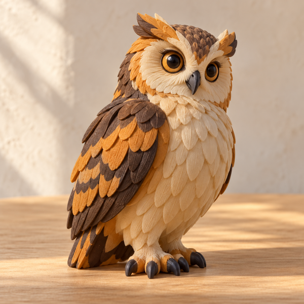Figura 3D Búho del Encinar