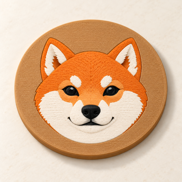 Posavasos Shiba inu 3D