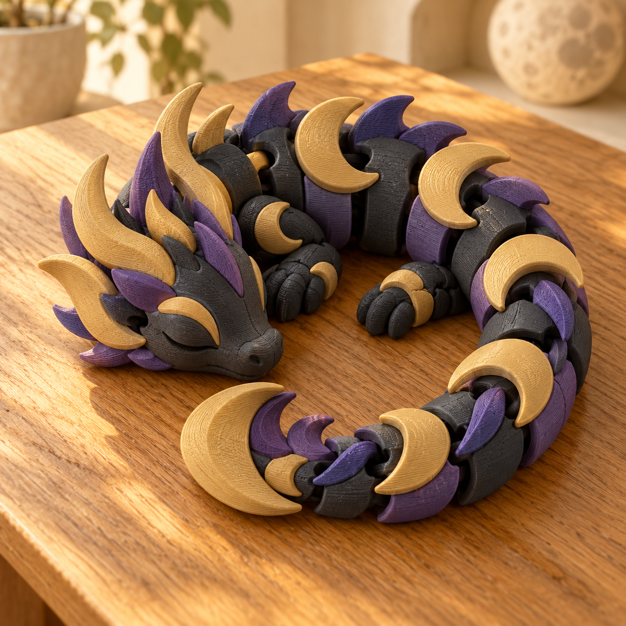 Dragón de la Noche Articulado 3D