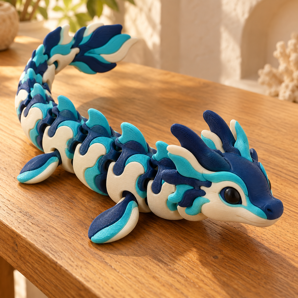 Dragón del Océano Articulado 3D