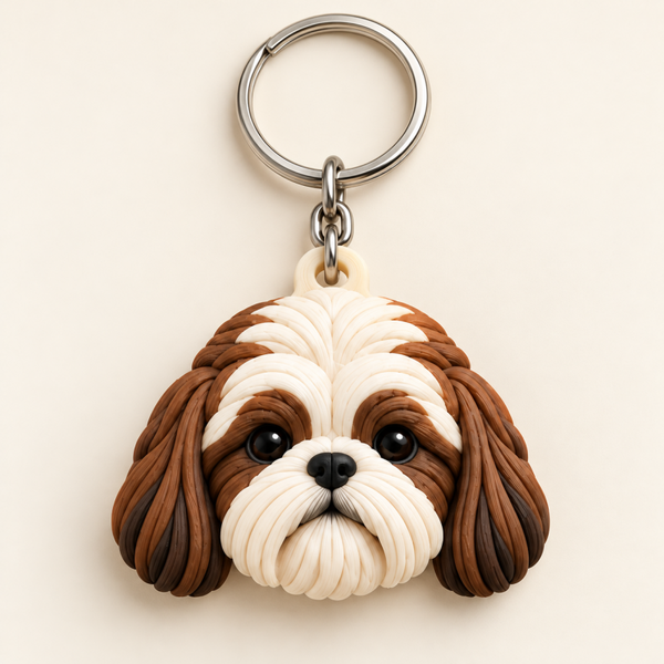 Llavero Shih Tzu 3D