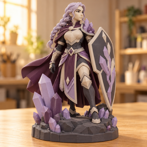 Figura 3D Guardiana de Cristales