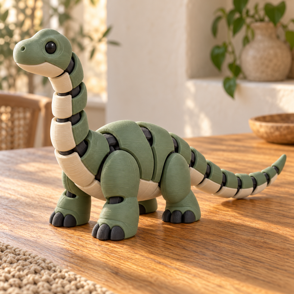 Diplodocus Articulado 3D