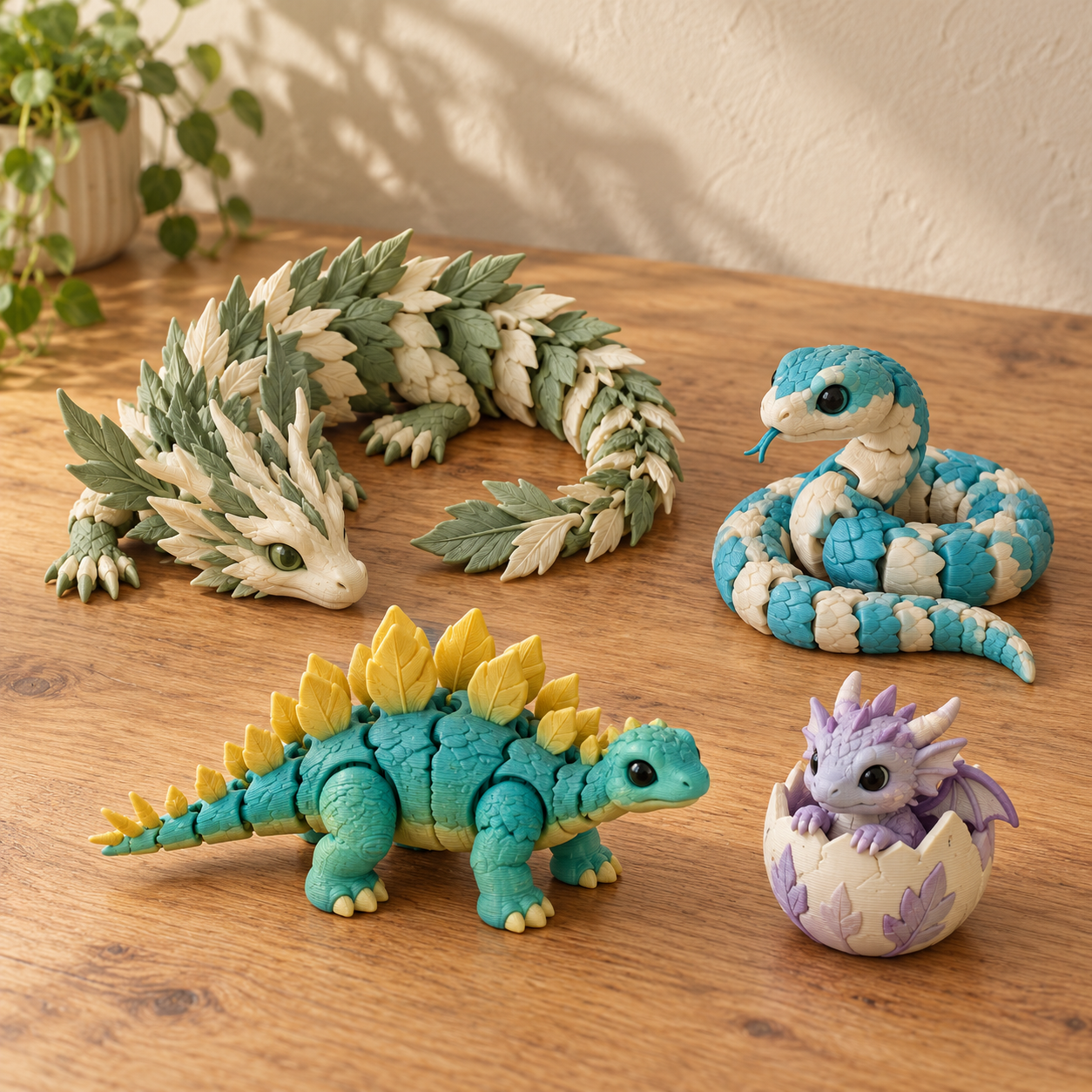 Dragones y criaturas articuladas