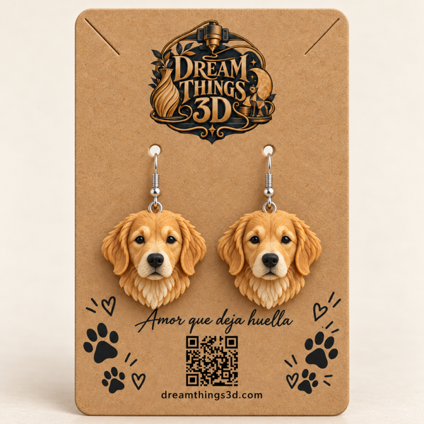 Pendientes de tu perro personalizados 3D – Pareja