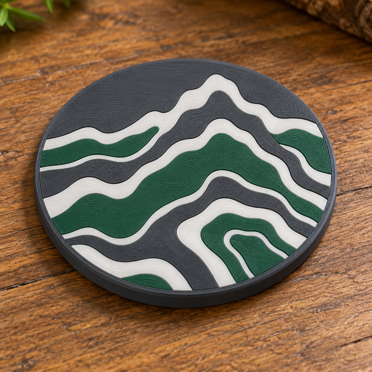 Posavasos Cumbres Topográficas 3D