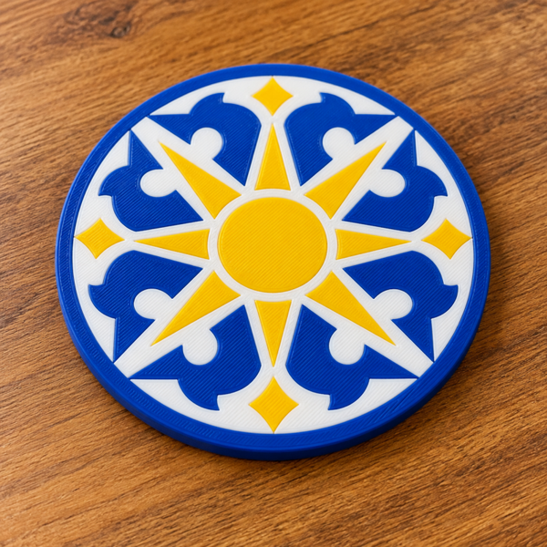 Posavasos Azulejo Solar 3D