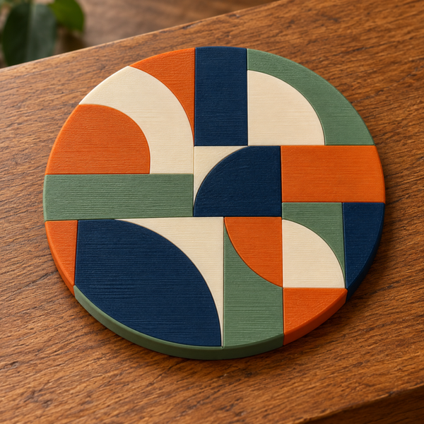 Posavasos Mosaico Escalonado 3D