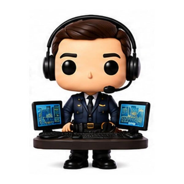 Figura 3D Controlador/a Aéreo/a – Hombre o Mujer