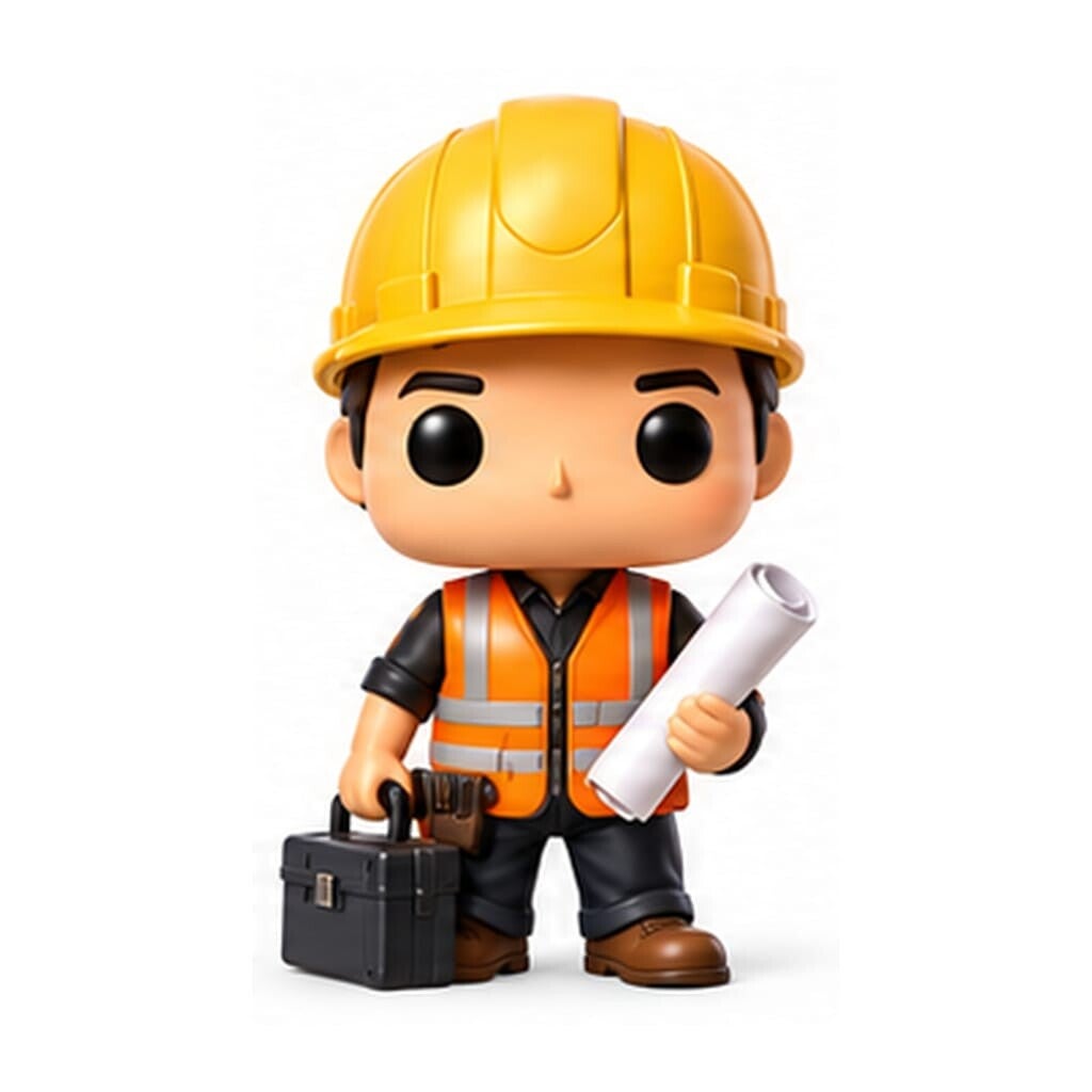 Figura 3D Albañil/a – Hombre o Mujer